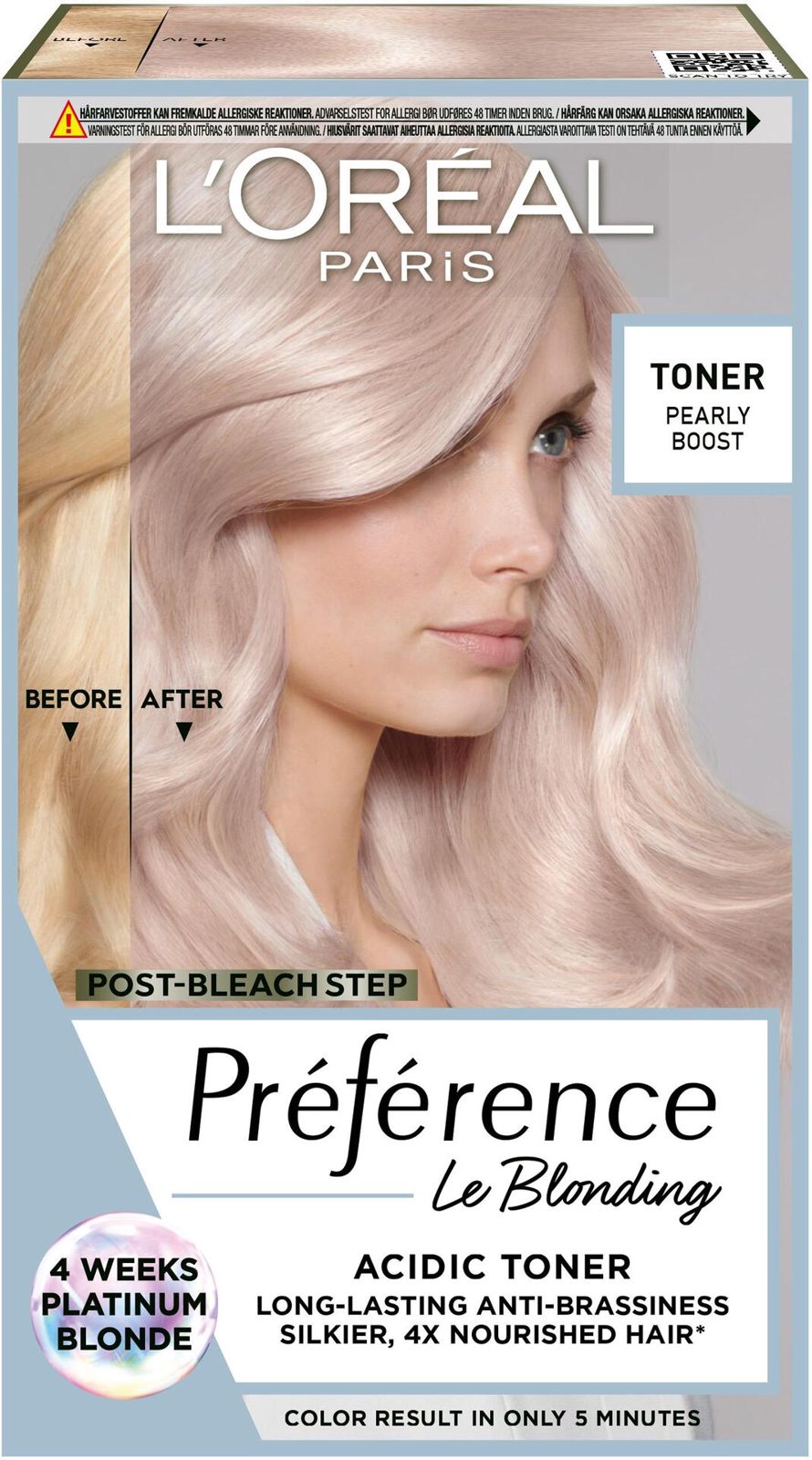 L'Oréal Paris Préférence Le Blonding Acidic Hair Toner 02 Pearly Boost 1 pcs
