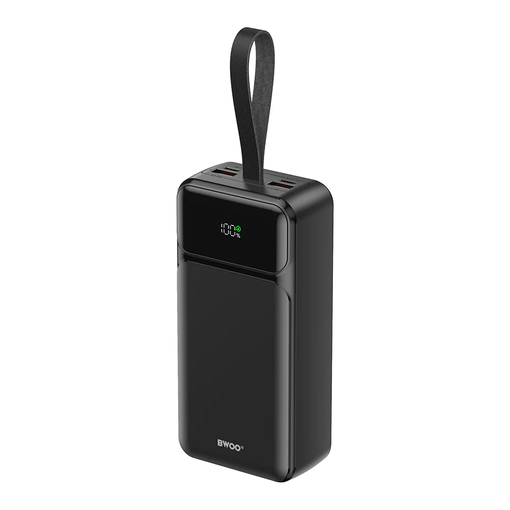 BWOO 65W Powerbank 30000mAh med 2xUSB, 1xUSB-C och LCD display - Svart, bild 2