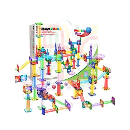 PicassoTiles Magnetic Marble Run Set 150 Bitar