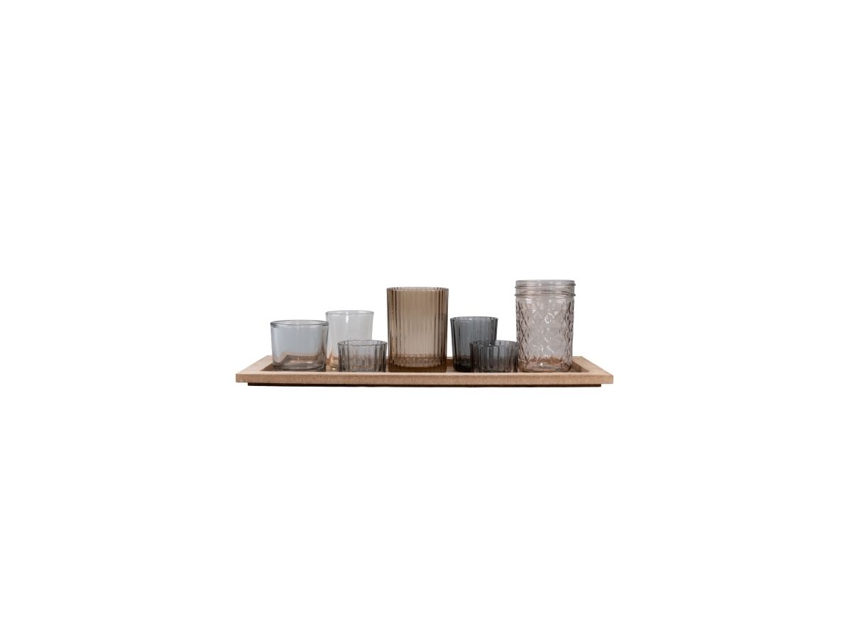 Det Gamle Apotek ljusstakar för värmeljus, h 10,5 cm, b 39 cm, d 13,8 cm, 8/colorbox