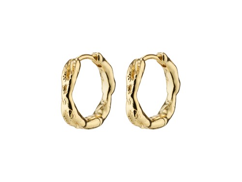 PILGRIM - EDDY Organic Shaped Small Hoops - Gold-Plated - 15 mm, bild 2