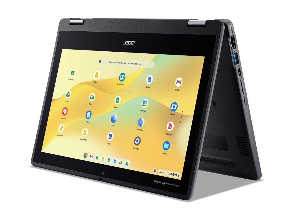Acer Chromebook Spin 511 R757T-TCO - Flipputformning - Intel N-series - N150 / upp till 3.6 GHz - Chrome OS - Intel Graphics - 8 GB RAM - 64 GB eMMC - 11.6 IPS pekskärm 1366 x 768 (HD) - Wi-Fi 6E - svart - kbd: Nordisk