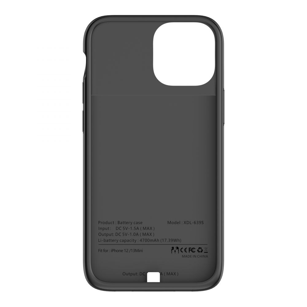 Tech-Protect PowerCase för iPhone 12 mini / 13 mini med 4700mAh powerbank - svart, bild 3
