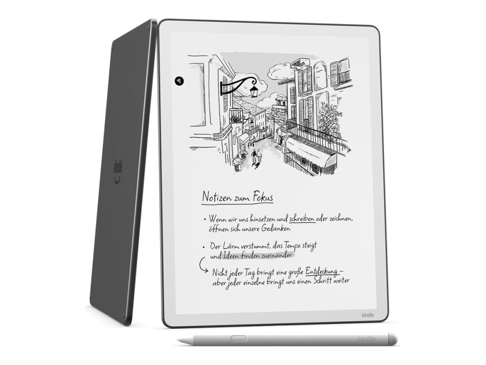 Amazon Kindle Scribe, 27,9 cm (11), E Paper, AZW, AZW3, DOC, DOCX, EPUB, HTML, MOBI, PDF, PRC, RTF, TXT, AAX, BMP, GIF, JPEG, PNG, 64 GB