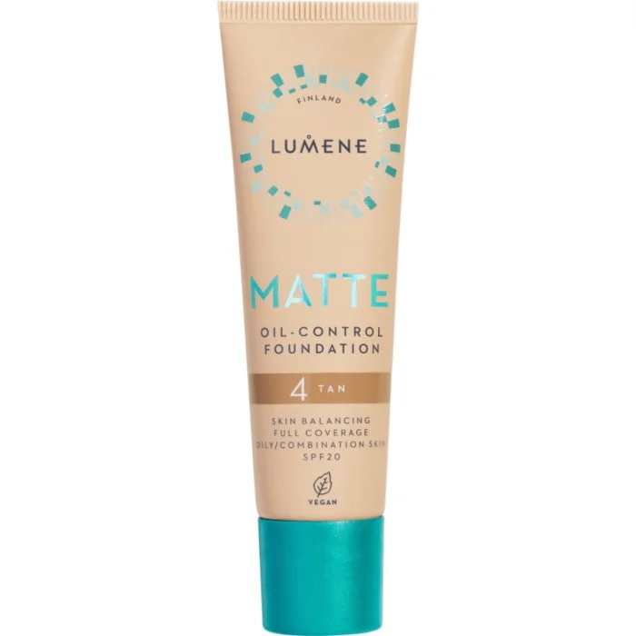 Lumene Matte Oil-Control Foundation SPF20 4 Tan 30 ml, bild 3