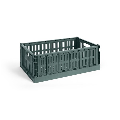 HAY - Colour Crate L Förvaringslåda (Mörkgrön)