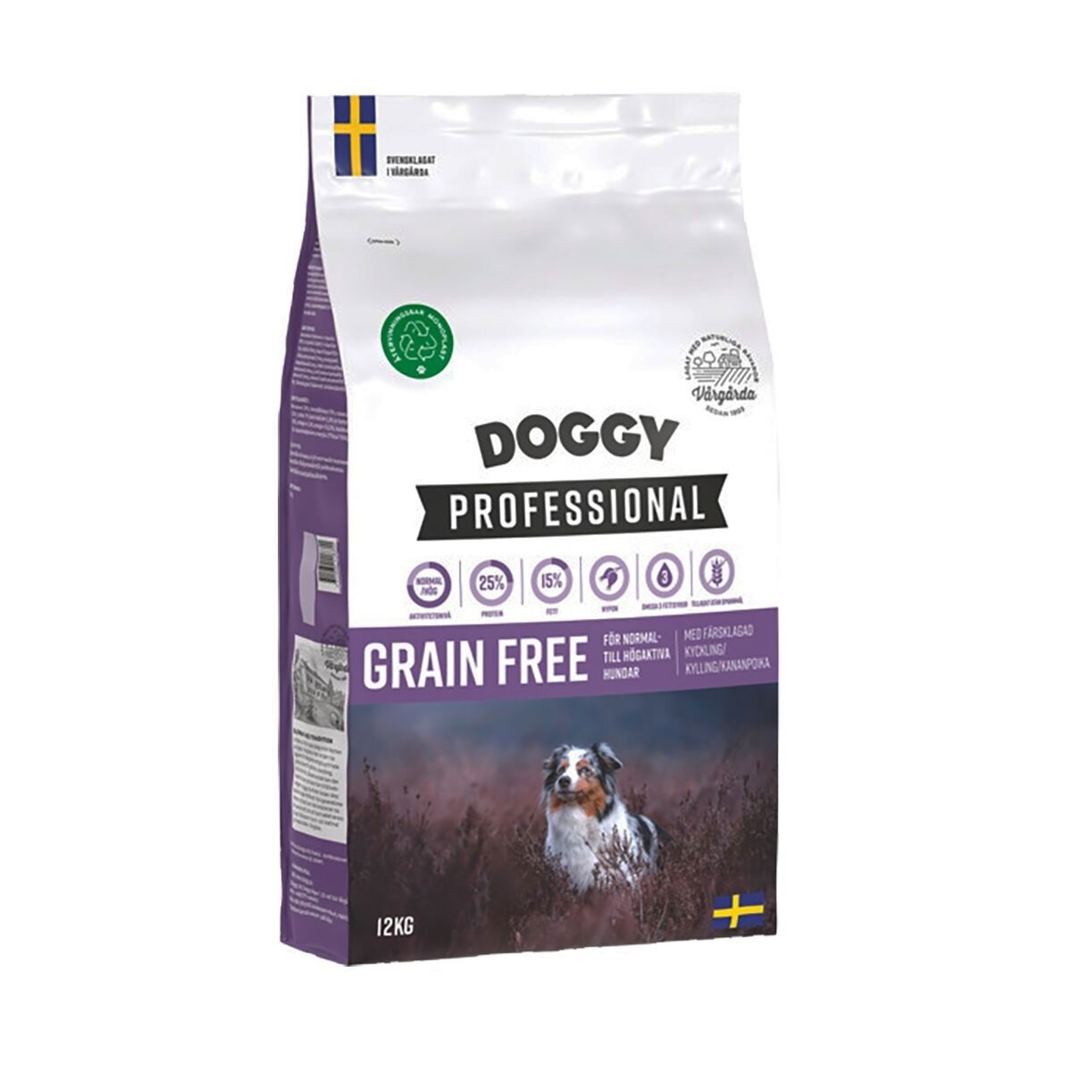Doggy Professional Grain Free Torrfoder till Hund 3,75kg