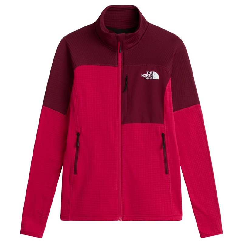 The North Face W Polartec Powergrid Stormgap Jacket Lali Guran/Burgundy Cru - XS