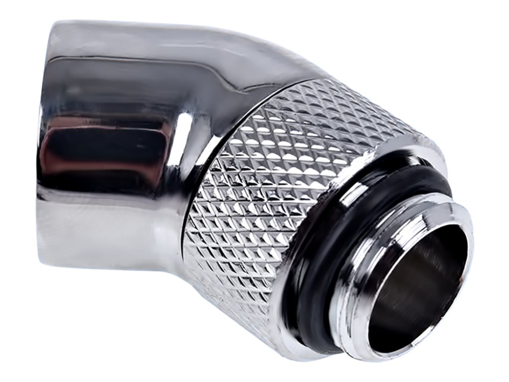 Alphacool Eiszapfen angled adaptor 45° rotatable G1/4 outer thread to G1/4 inner thread