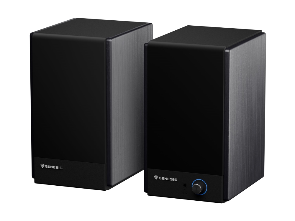 Genesis Arsen 502BT - Högtalare - för persondator - 2.0-kanals - trådlös - Bluetooth - 60 watt (Total) - svart
