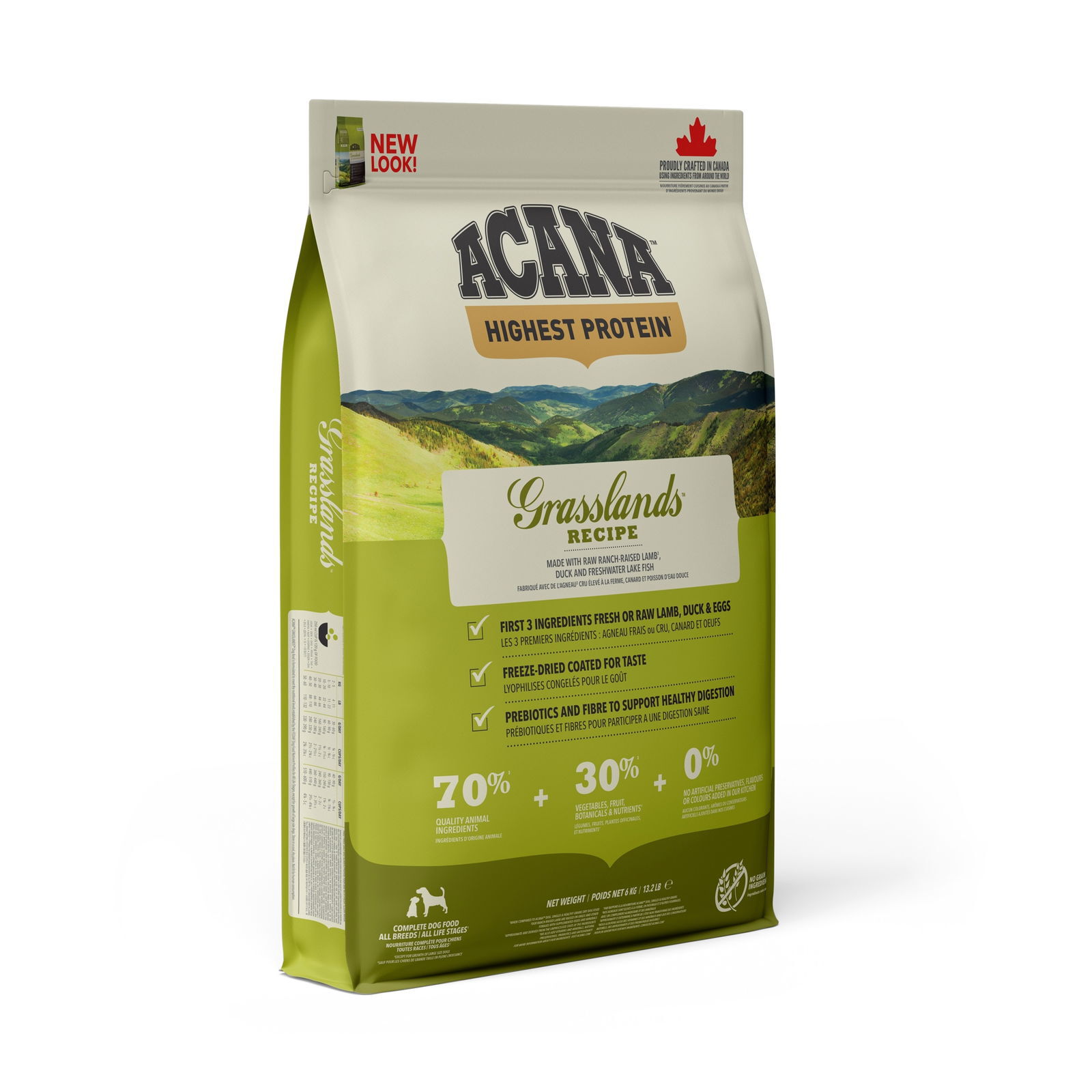 Acana Dog Grasslands Torrfoder till Hund 6 kg, bild 2