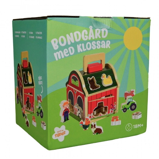Bondgård med klossar