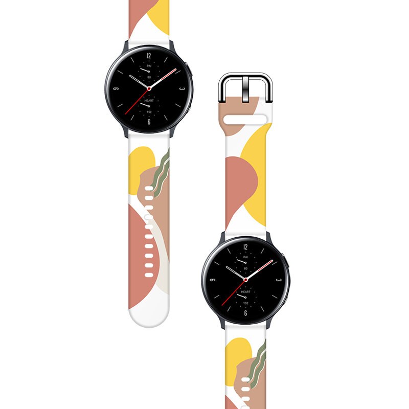Armband Moro för Samsung Galaxy Watch 45 / 46 / 47 mm silikonarmband klockarmband - mönster 7, bild 2