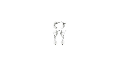 PILGRIM - ORYTH Earrings 2-in-1 Set - Silver Plated - 7 mm / 15 mm, bild 3