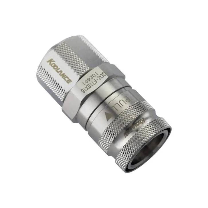 Koolance QD3 snabbkoppling rak hona 16/10 mm no-spill silver (QD3-FT10X16)