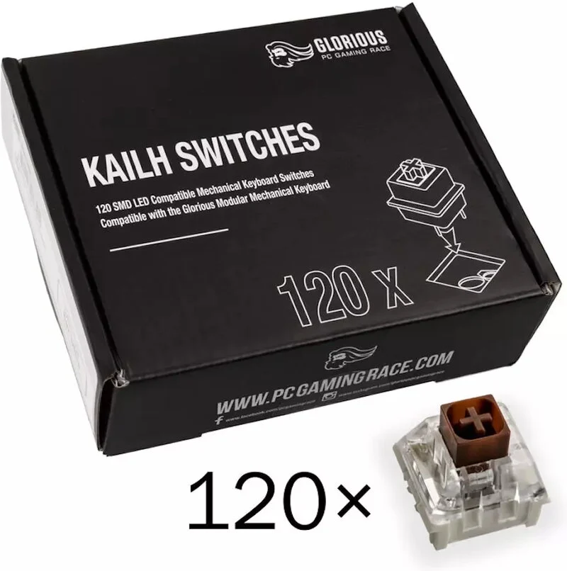 Glorious Kailh Box Brown Switches (120 pcs)