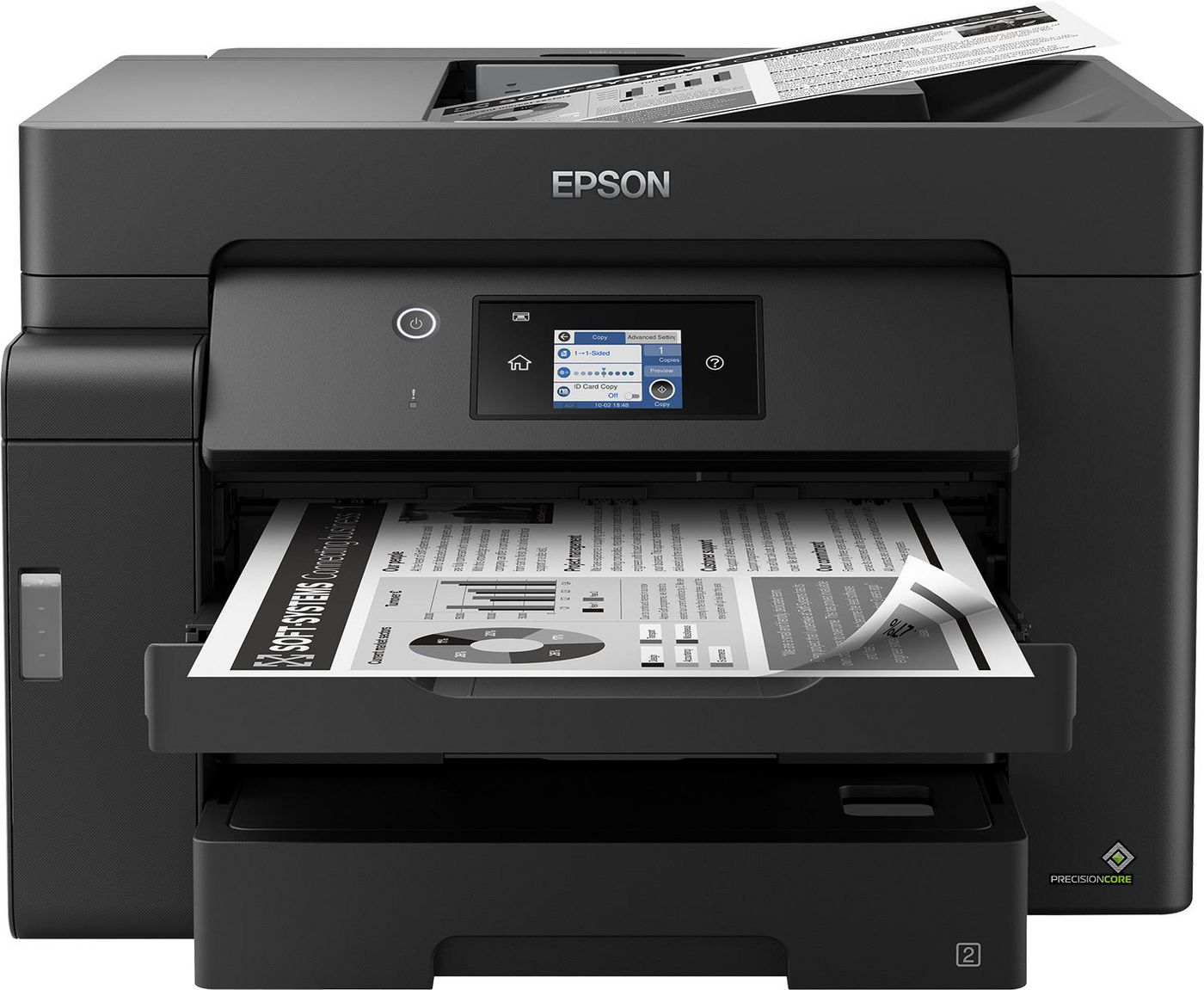 Epson EcoTank ET-M16600, svart/vit A3 skrivare + scanner + kopiator, 25 ppm ISO, 1200x2400 dpi scanner, duplex, display, USB/LAN/WiFi, bild 3