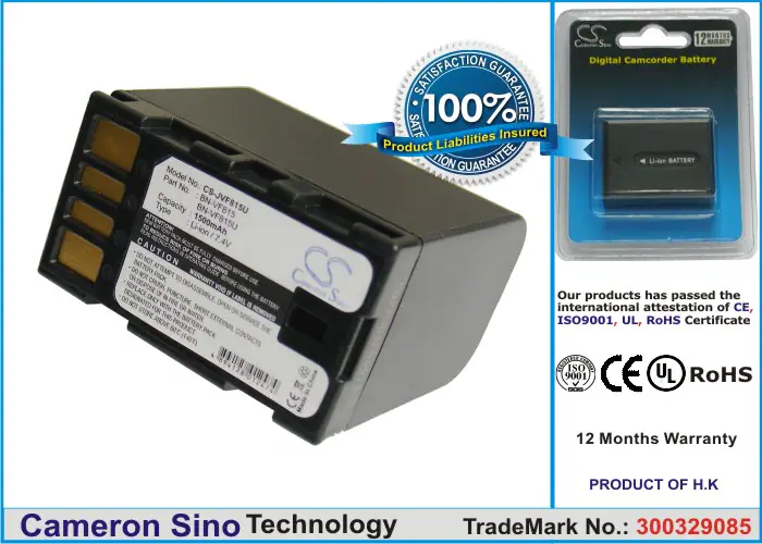 Batteri till Kamera för JVC GR-D796, GR-D750, GZ-HD40AC m.fl.