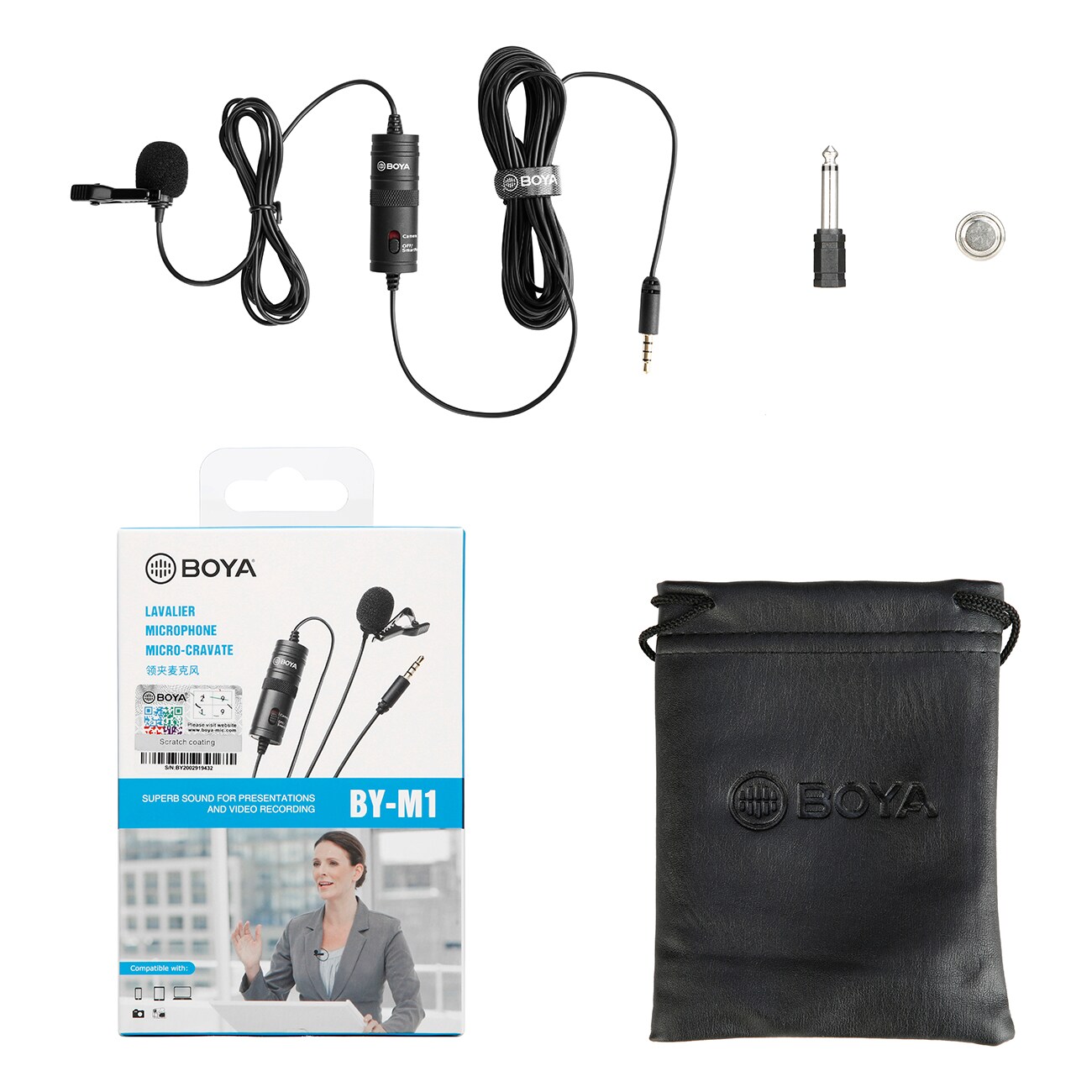 Boya By-M1 Lavalier-mikrofon 3,5 mm 6 m, bild 3