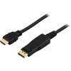DisplayPort till HDMI-kabel, 4K@30Hz, 3 meter - Svart, bild 2
