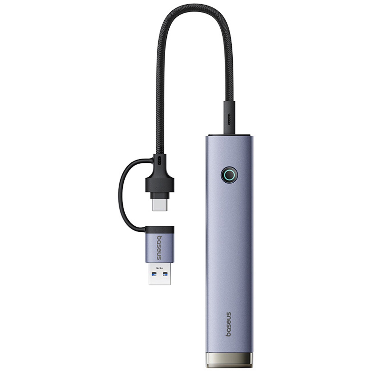 Baseus UltraJoy-serien USB-A/USB-C-hubb, 4xUSB-A 3.0, 1xUSB-C 5V – grå, bild 2