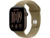 Apple Watch Series 12 GPS 46 mm mörk brons aluminium, oliv Sportband - M/L