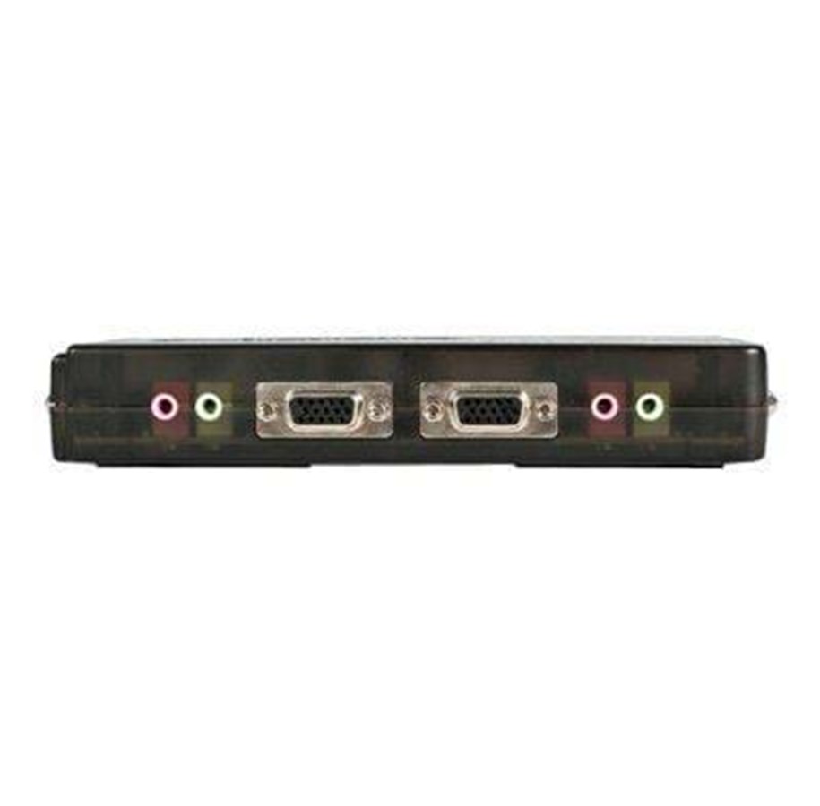 StarTech.com 4 Port Black USB KVM Switch Kit with Cables and Audio - desktop KVM Switch - VGA KVM Switch - USB KVM Switch 4 Port (SV411KUSB) - Omkopplare för tangentbord/video/mus/ljud - 4 x KVM/ljud - 1 lokal användare - skrivbordsmodell, bild 2