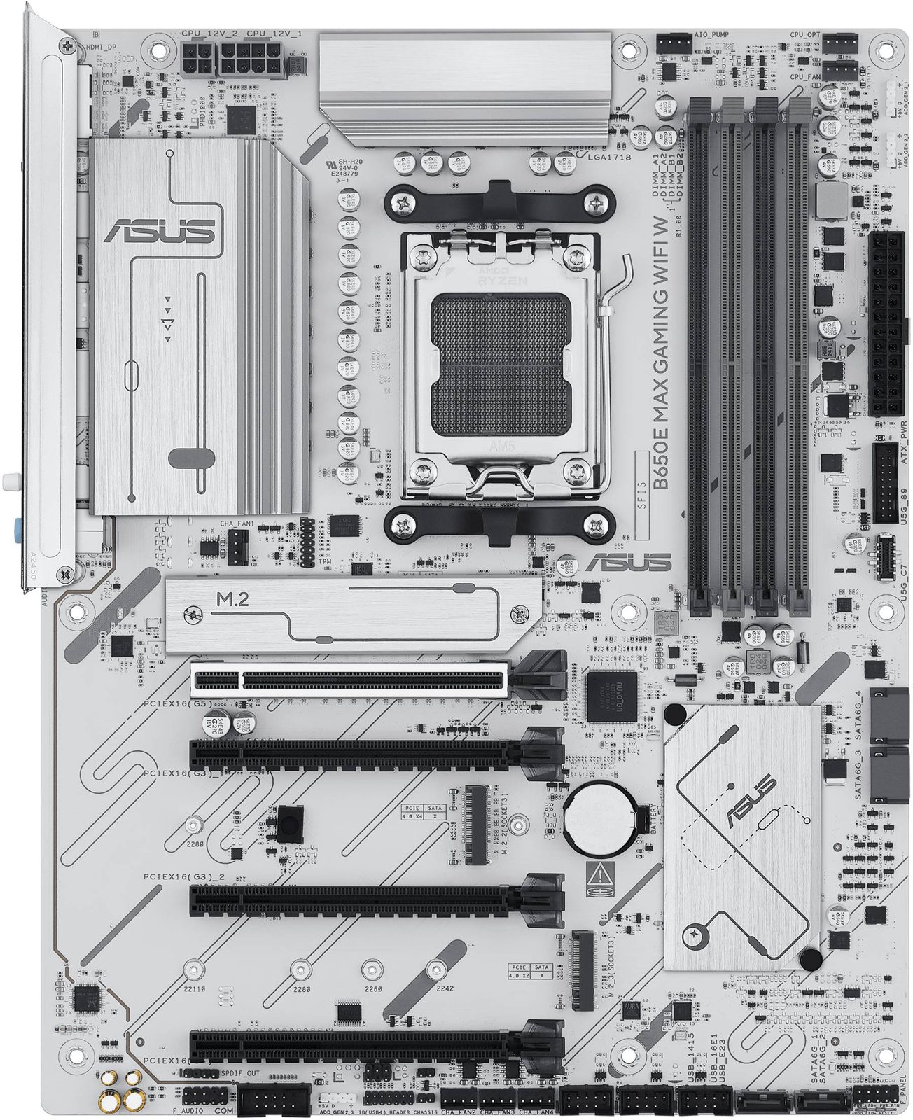 ASUS B650E Max Gaming WIFI White, bild 4