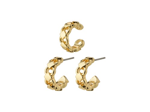 PILGRIM - DESIREE Hoop and Cuff Earrings - Gold-Plated - 15 mm, bild 2