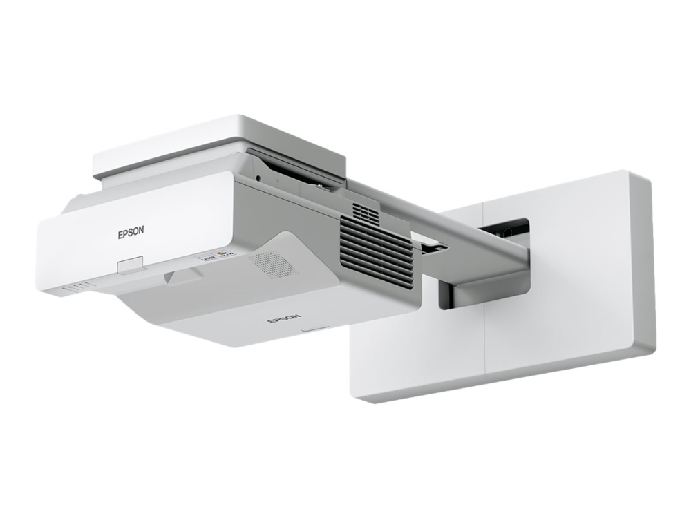 Epson EB-760Wi, 4100 ANSI lumen, 1280x800 WXGA, 27~37dB, 3xHDMI, LAN/WiFi/Miracast, högtalare, interaktiv UltraShort-throw, inkl. 2 pennor