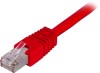 Nätverkskabel skärmad F/UTP Cat.6, RJ45, LSZH, 0,7 meter - Röd