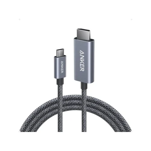Anker – Nano USB-C till HDMI-kabel (1,8 m, 4K, flätad) – svart, bild 4