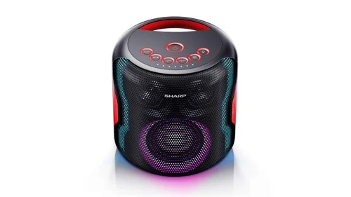 Sharp PS-921(BK) - Partyhögtalare - för bärbar användning - 2.1-kanals - trådlös - Bluetooth - 65 watt - svart, bild 3