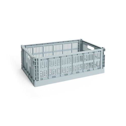 HAY - Colour Crate L Förvaringslåda (Dammig Blå)
