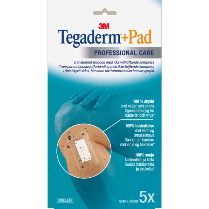 Tegaderm +Pad 9 x 20 cm, 5 st