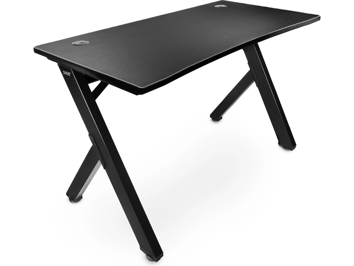 Svive Cygnus Gaming Desk matt svart med grå sömmar