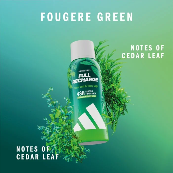 Adidas Vibes Full Recharge Deo Spray 150 ml, bild 4