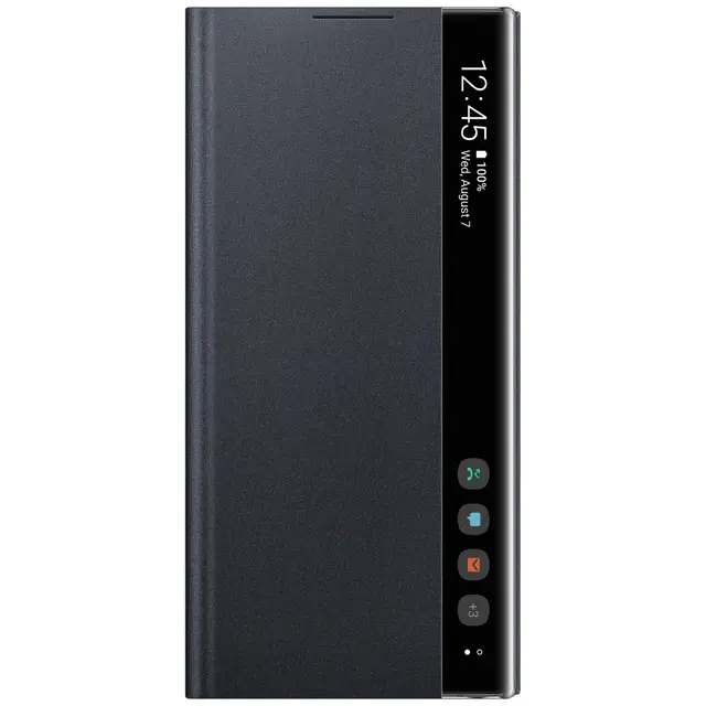 Samsung Galaxy Note 10 Clear View fodral (svart)