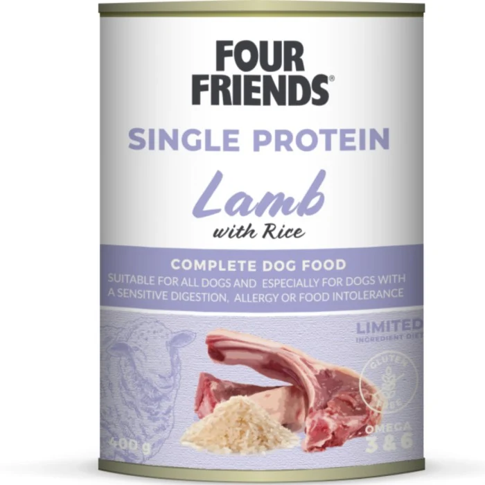 FourFriends Dog Lamb & Rice 400 g burk