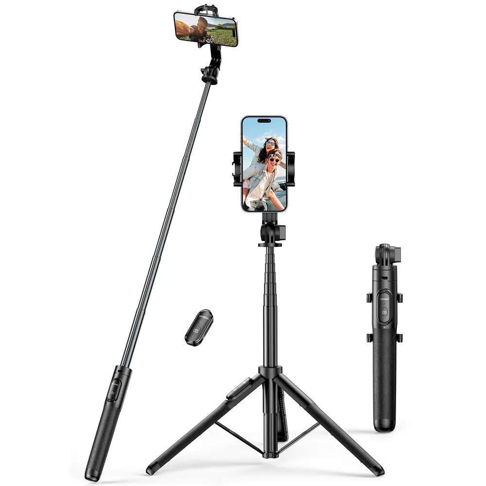 Ugreen 15062, Smartphone, Svart, Varje varumärke, Akrylnitrilbutadienstyren (ABS), Aluminium, Silikon, 360°, 18,3 cm (7.2)