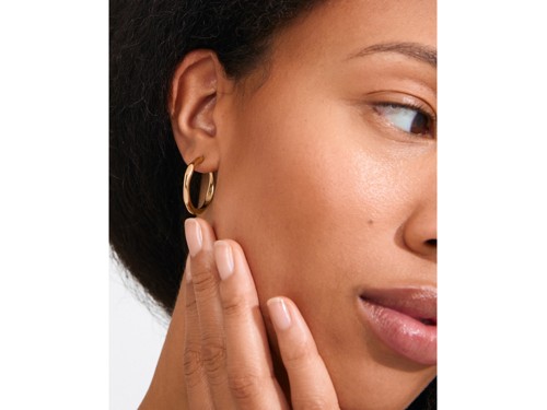PILGRIM - INNER Hoop Earrings - Gold-Plated - 25 mm, bild 2