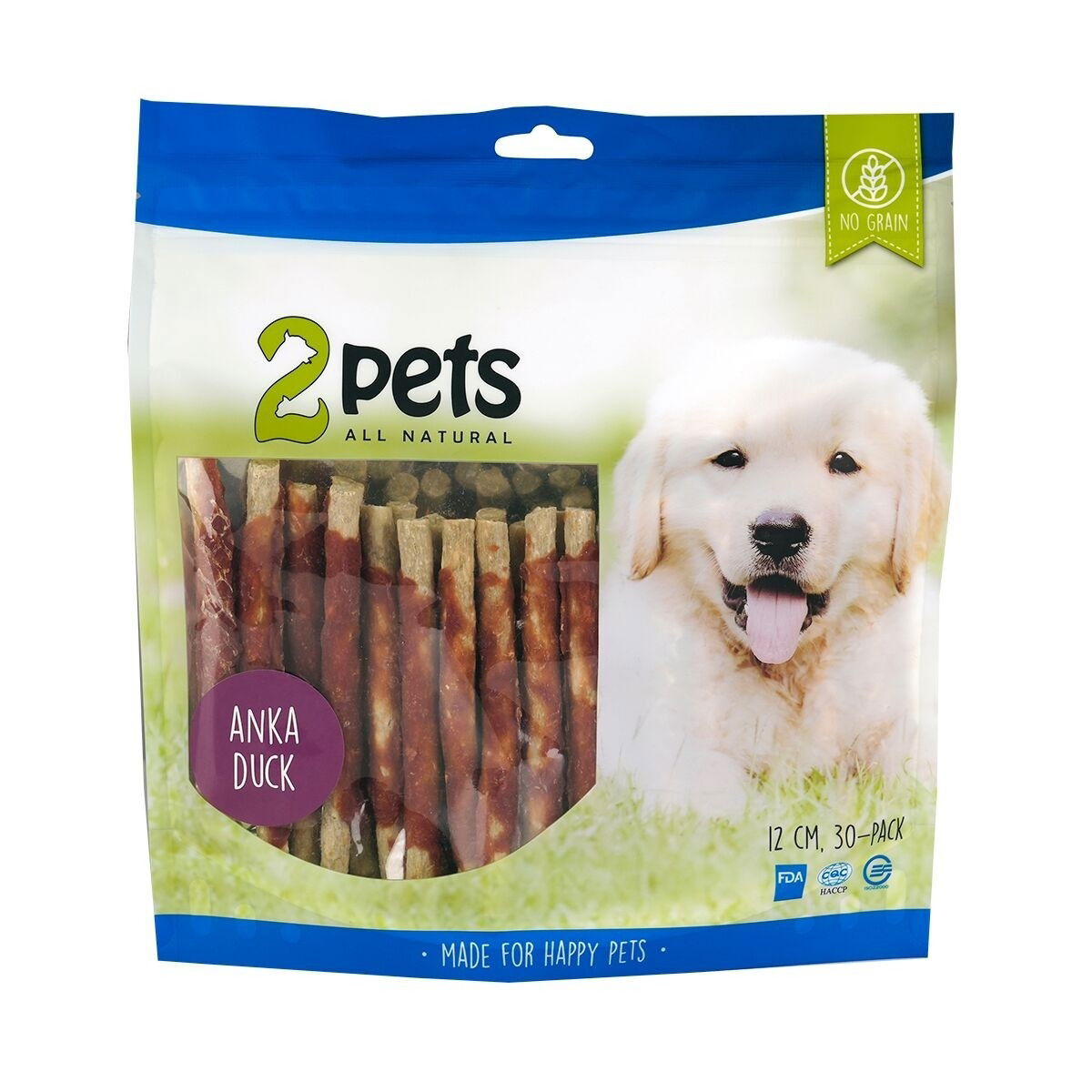 2pets Munchy Tuggpinne med Hjort 12 cm 30-pack