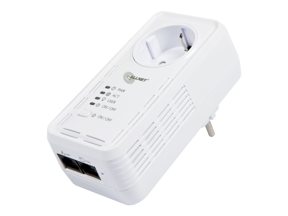 ALLNET ALL3075v4 - Smart kontakt - trådlös, kabelansluten - 802.11b/g/n - 10/100 Ethernet