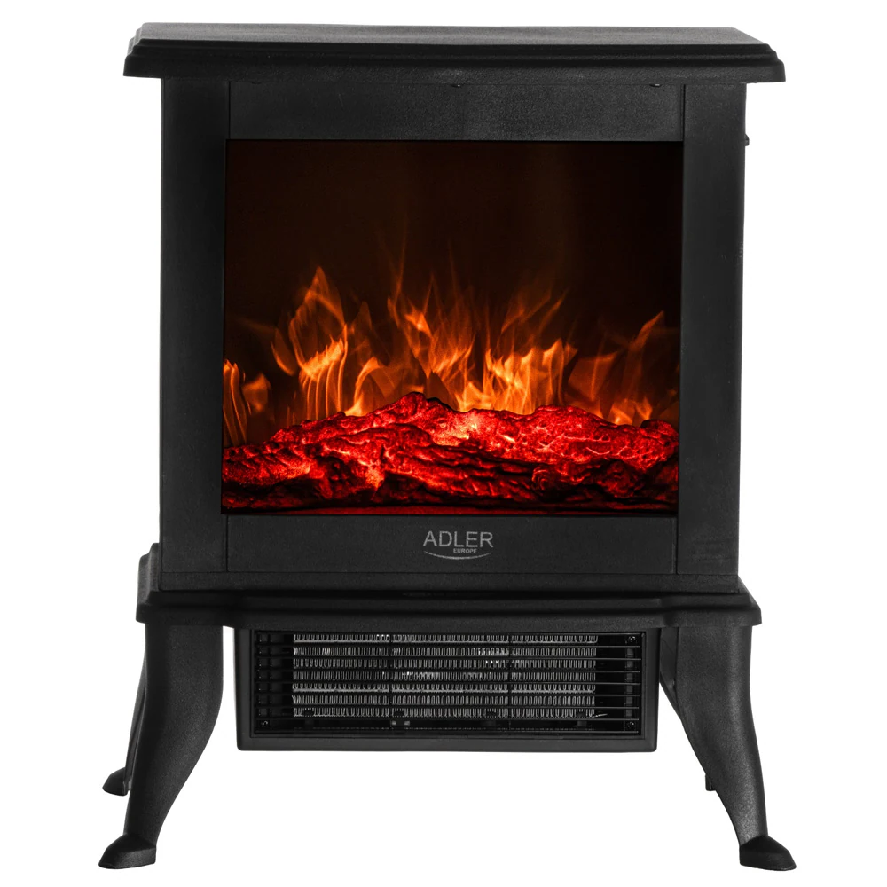 Elektrisk kamin med 3D-flameffekt och två värmelägen 1000/1800 W, bild 2