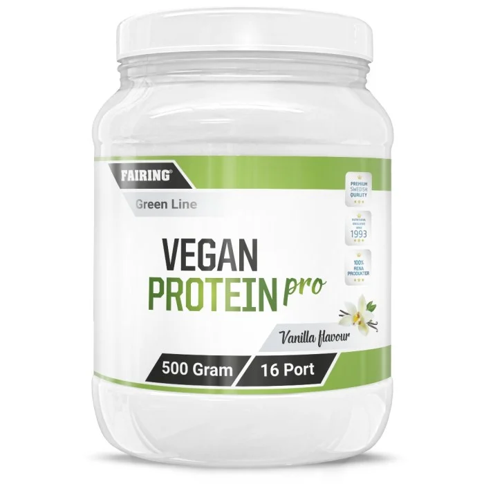 Fairing Vegan Protein Pro, Vanilj, 500 g