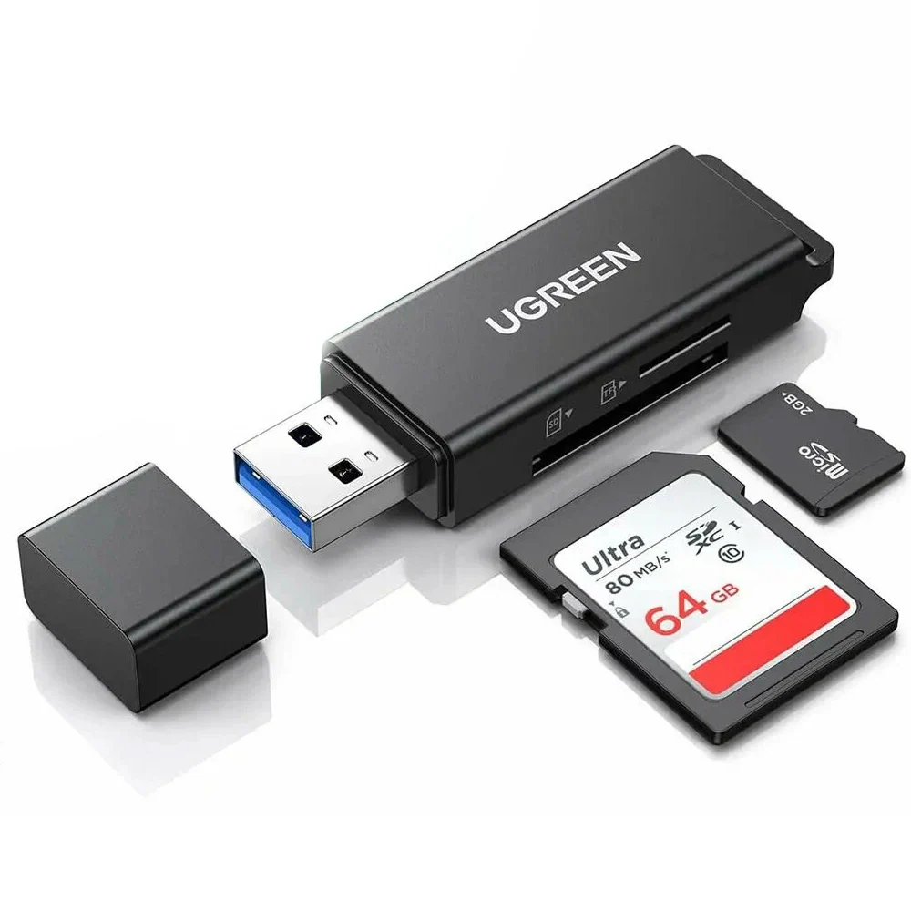 Ugreen USB-A Kortläsare till TF/SD-kort