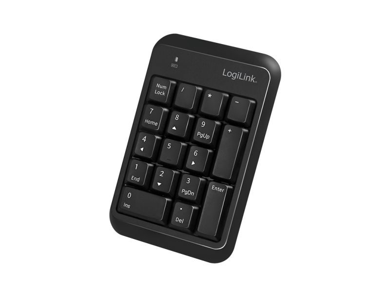 LogiLink ID0201 numerisk knappsats Bluetooth 5.1 17 tangenter, svart