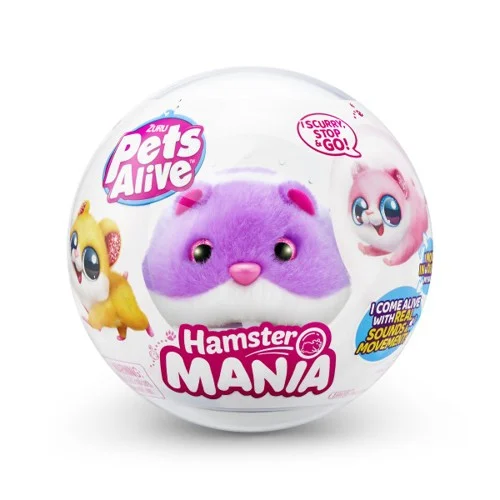 ZURU Pets Alive - Hamster Mania, leksaksfigur, blandade varor, 1 figur