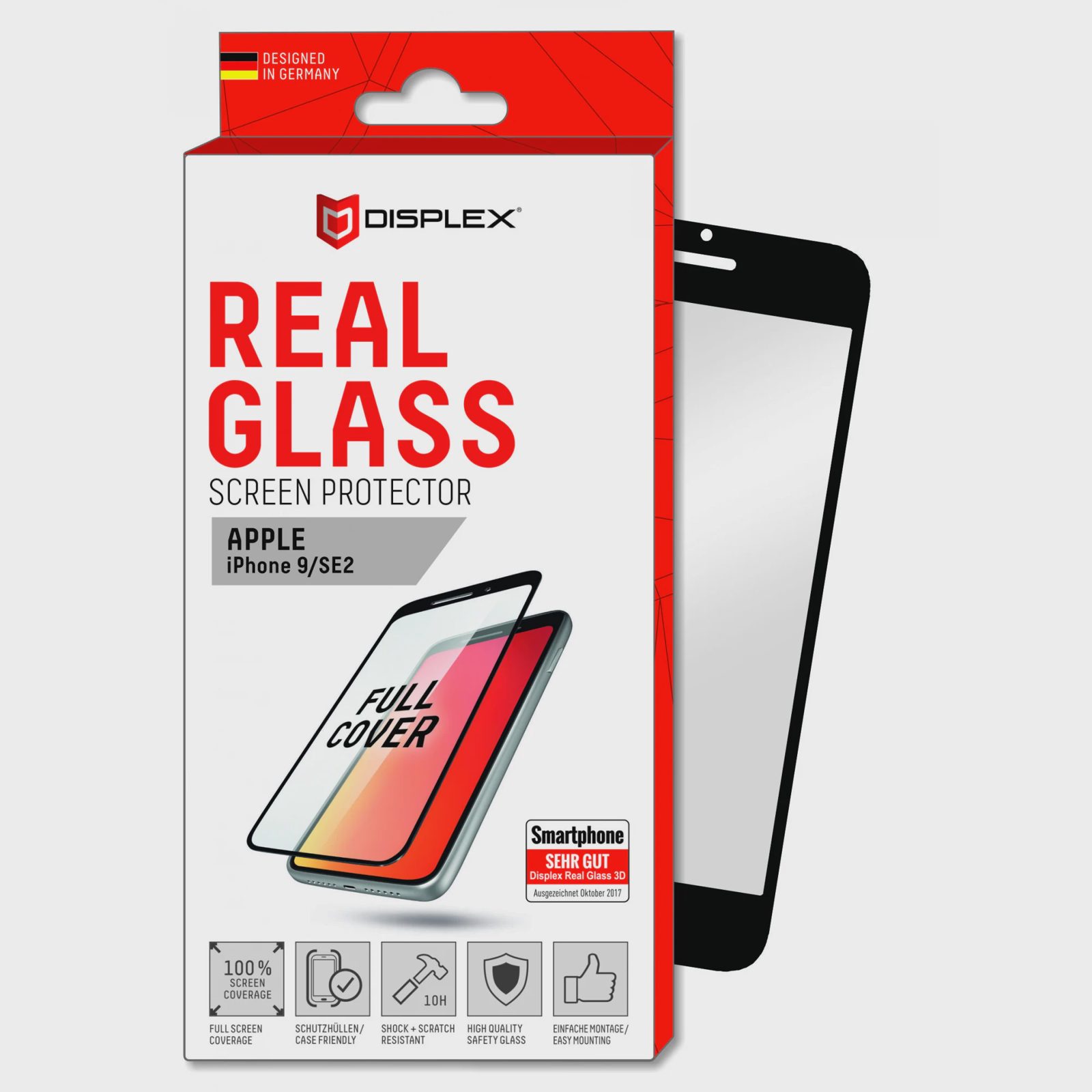 DISPLEX Real Glass 3D iPhone 6/7/8/SE (2:a gen)/SE (2022)