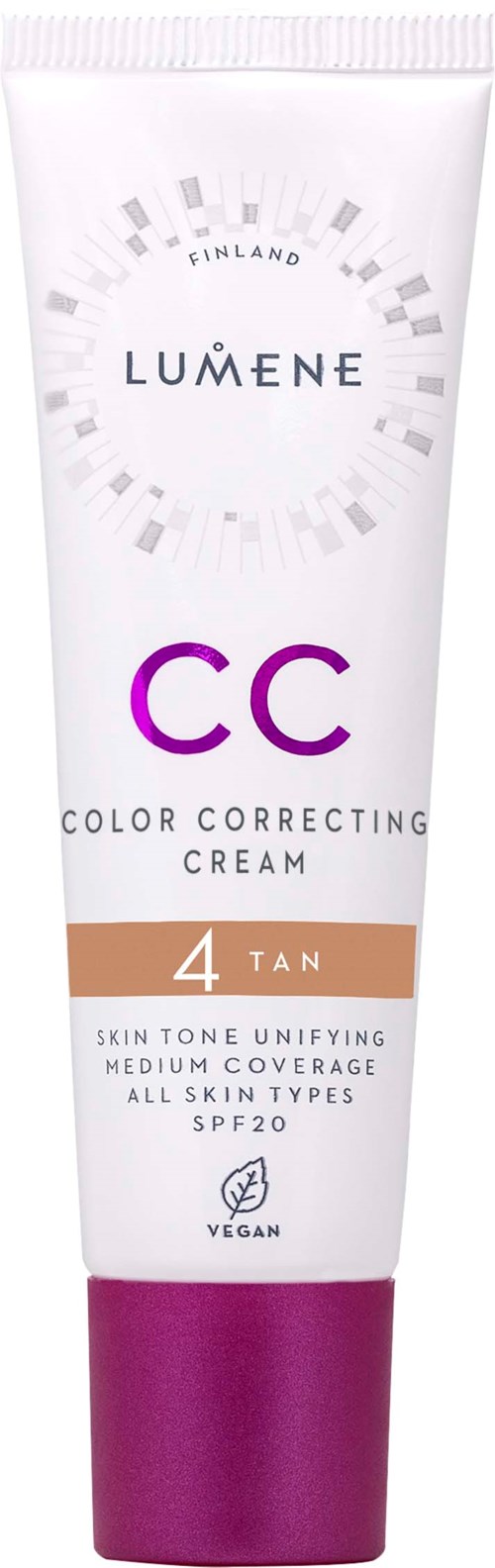 Lumene CC CC Color Correcting Cream SPF20 4 Tan